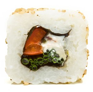 Inside out sushi rolls