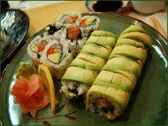 Green roll (Vegan sushi)