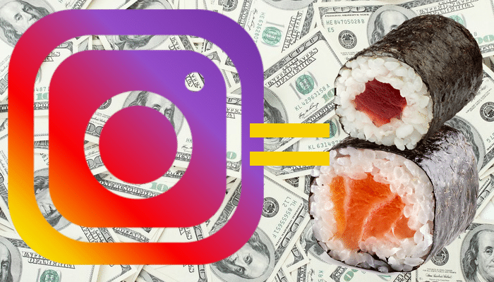 Your Instagram followers could be worth sushi!